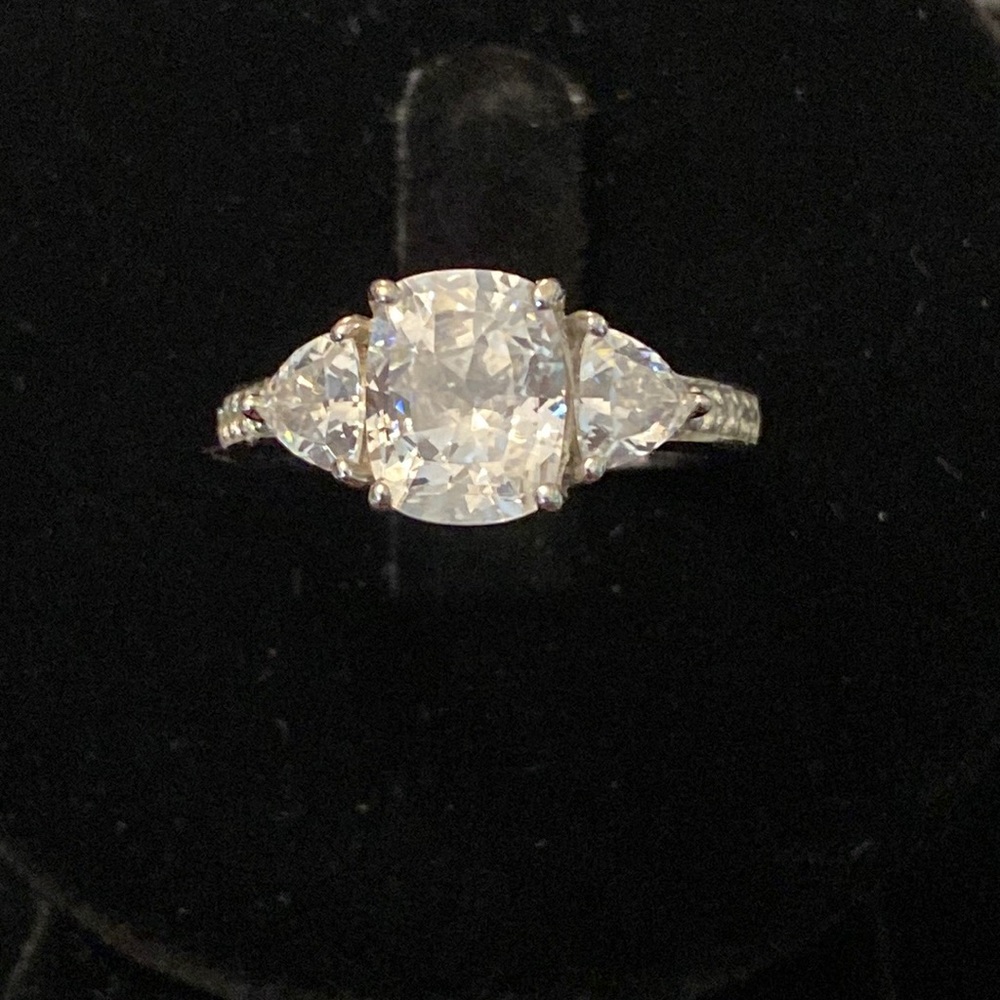 Vintage Sterling Silver Engagement Ring